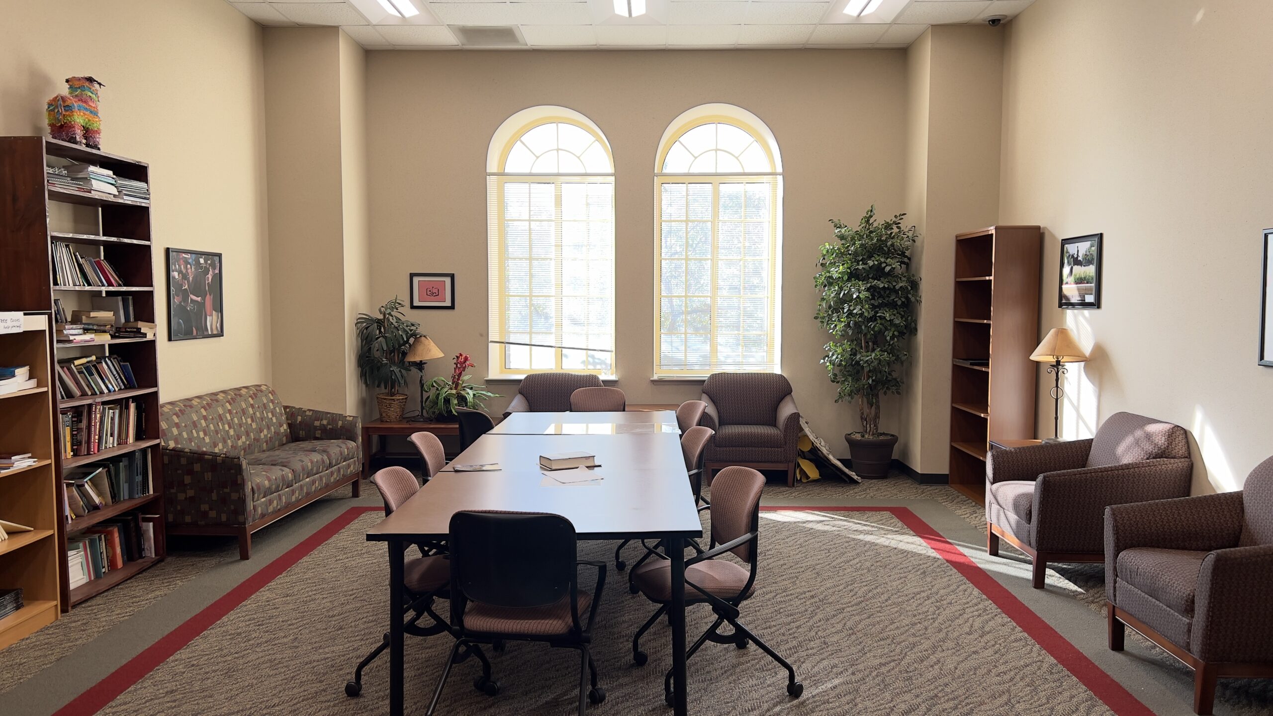 A study room in the Humanities building
